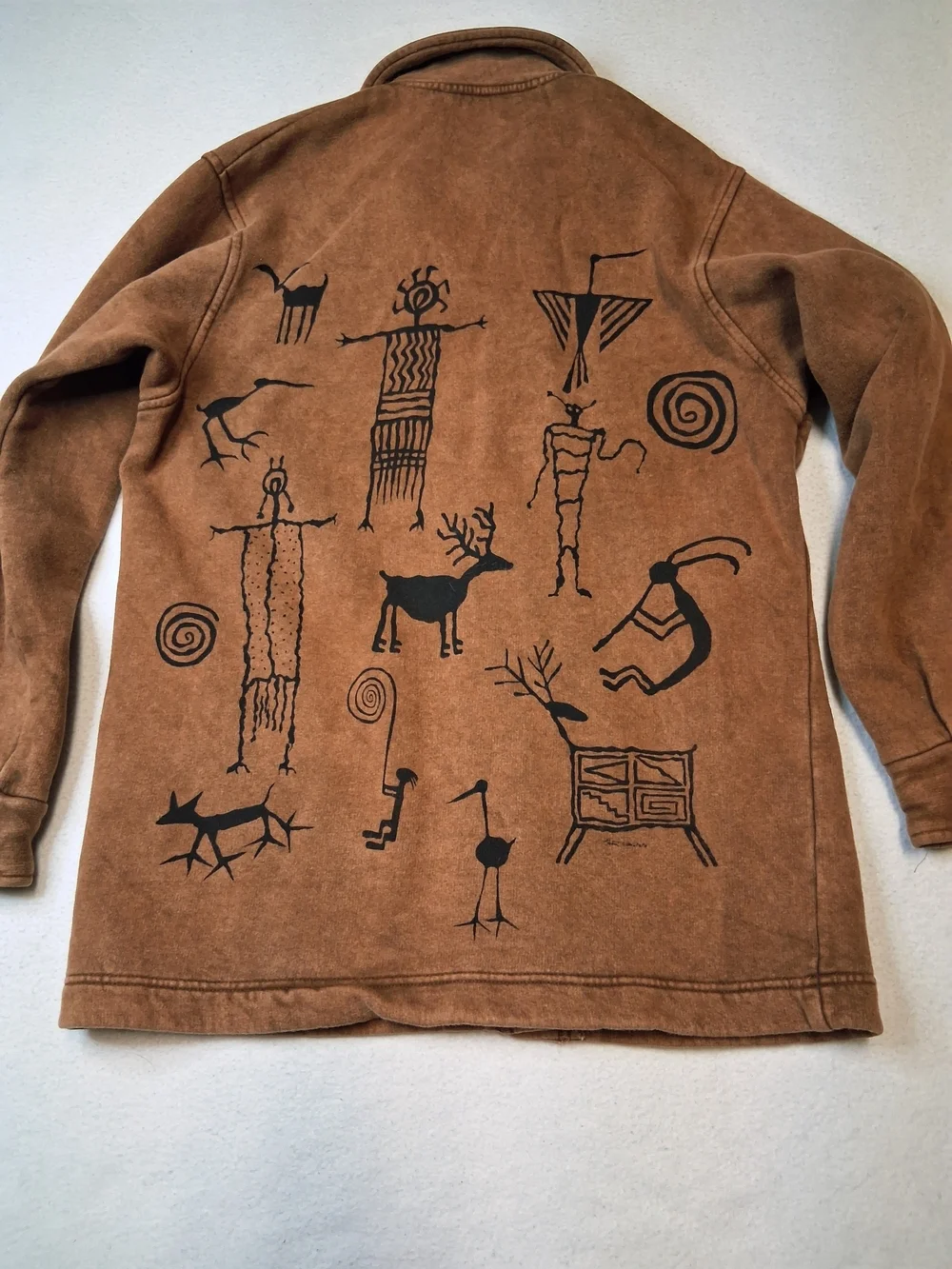 Vintage 90s Bfofo Designs Tribal Art Shacket - Size S - Made in Canada - Picture 8 of 8